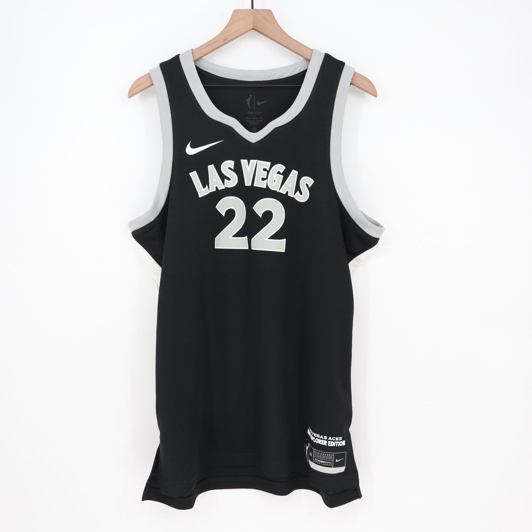 Nike WNBA Las Vegas Aces A'ja Wilson 22 Explorer Edition Jersey Black Large