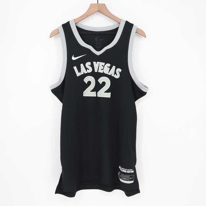 Nike WNBA Las Vegas Aces A'ja Wilson 22 Explorer Edition Jersey Black Large