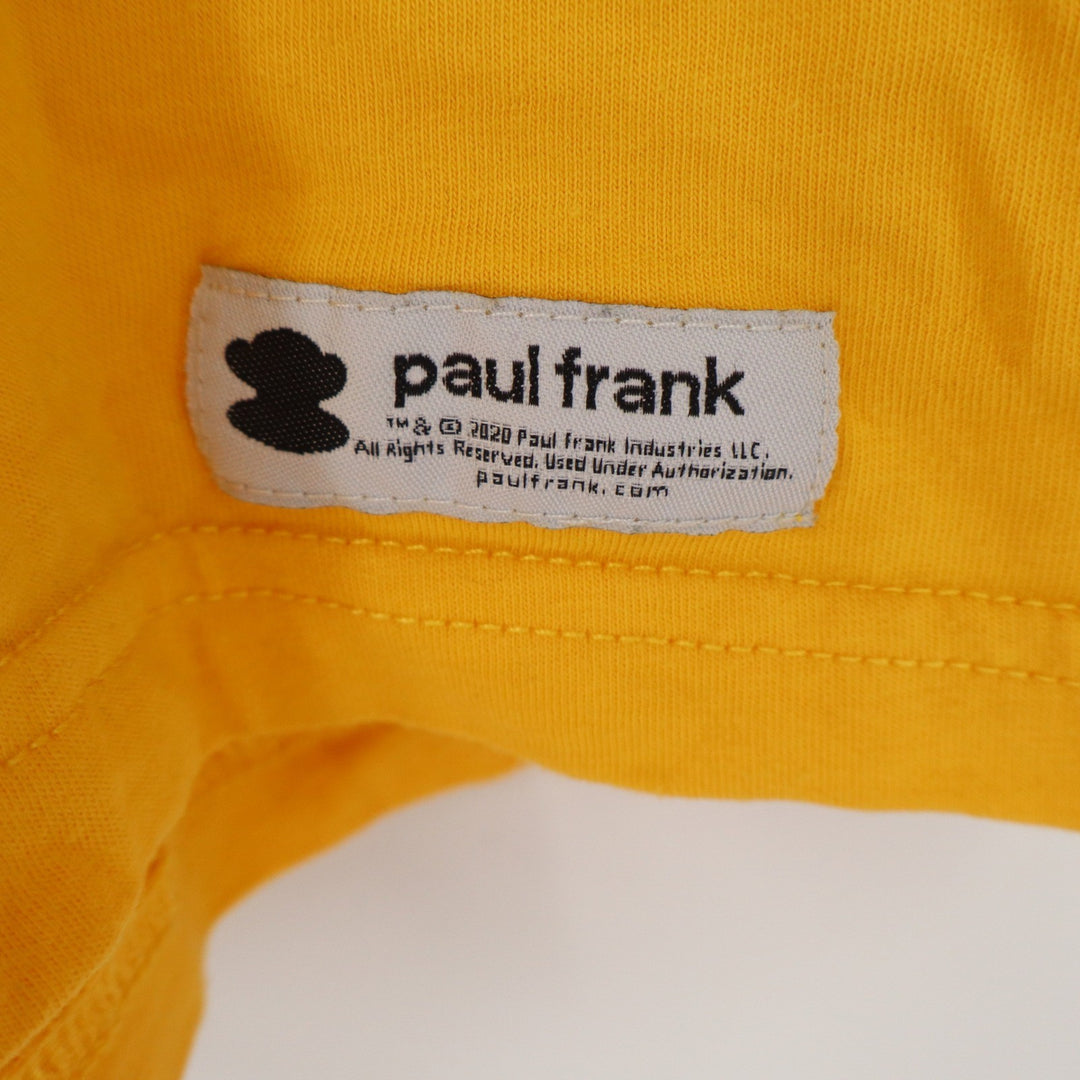 Paul Frank Julius Monkey Birthday Hat Yellow Graphic T-Shirt Unisex XL
