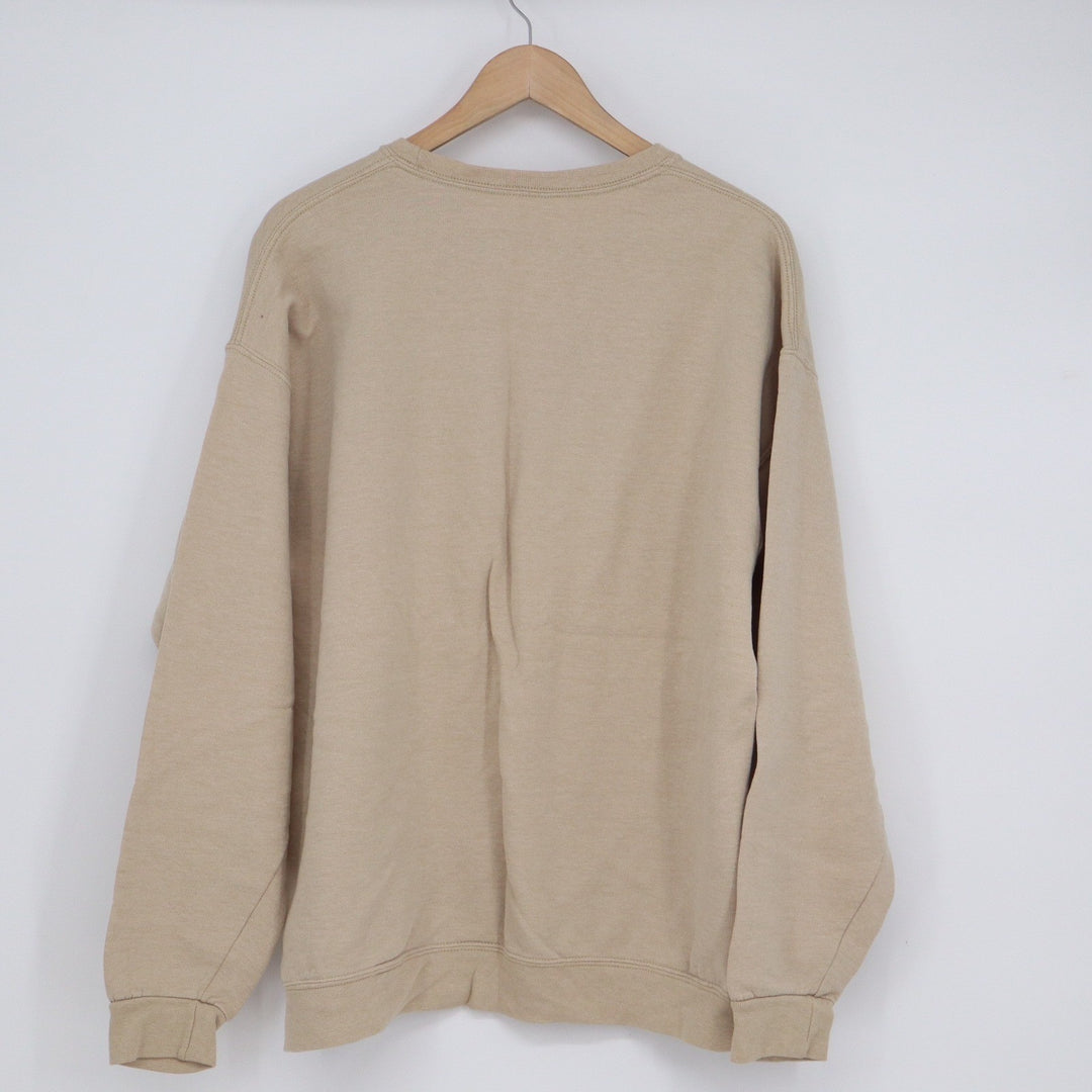 Fruit of the Loom 1988 Graphic Crewneck Sweatshirt Tan Beige XL Pullover