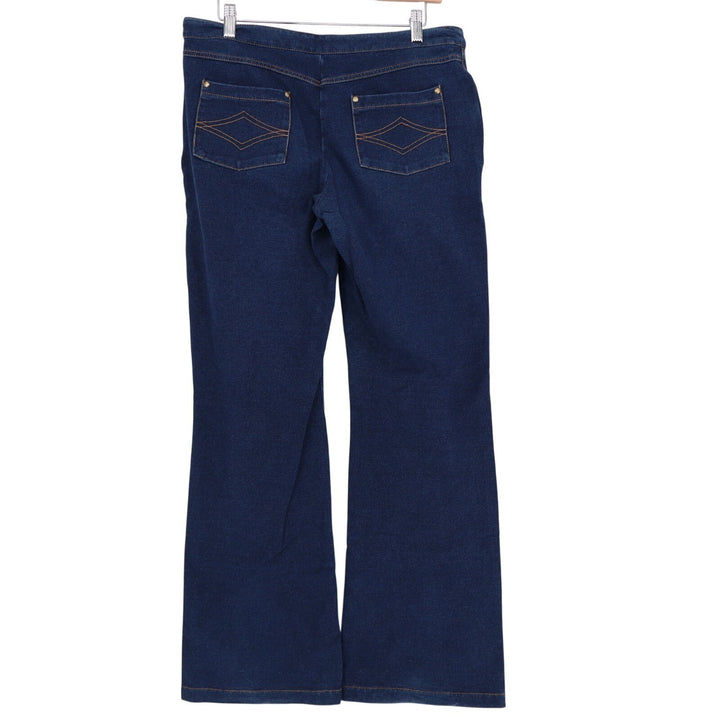 Pajama Jeans Womens Medium Blue Denim Cotton Stretch 5-Pockets Mid Rise Bootcut