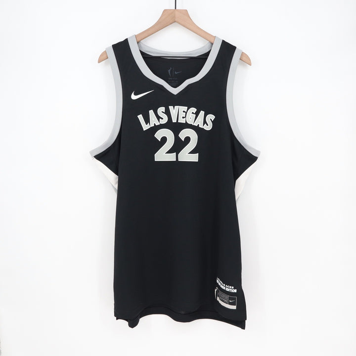 Nike Las Vegas Aces A'ja Wilson 22 Explorer Edition WNBA Jersey Black XL