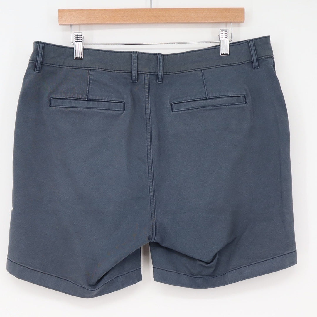 Flint and Tinder Shorts Mens 36 Chino Navy Blue 6 Inch Inseam Stretch Excellent