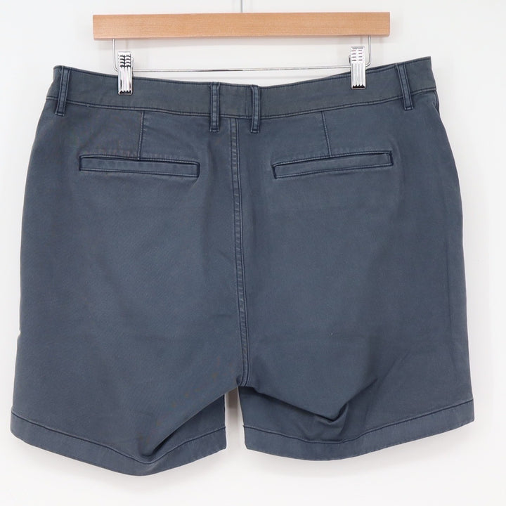 Flint and Tinder Shorts Mens 36 Chino Navy Blue 6 Inch Inseam Stretch Excellent