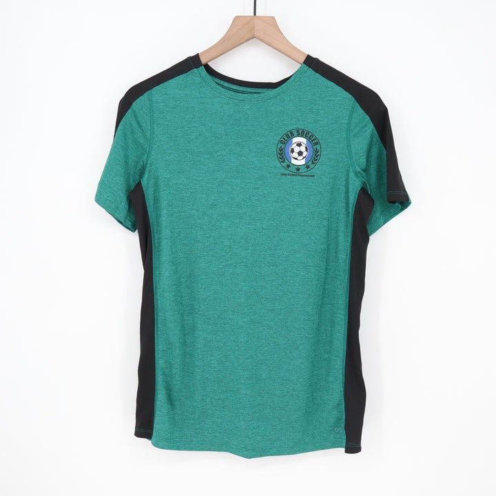 DSG Boys XL 18 Pieced Graphic Movement Tee Teal Pool Soccer Tournament