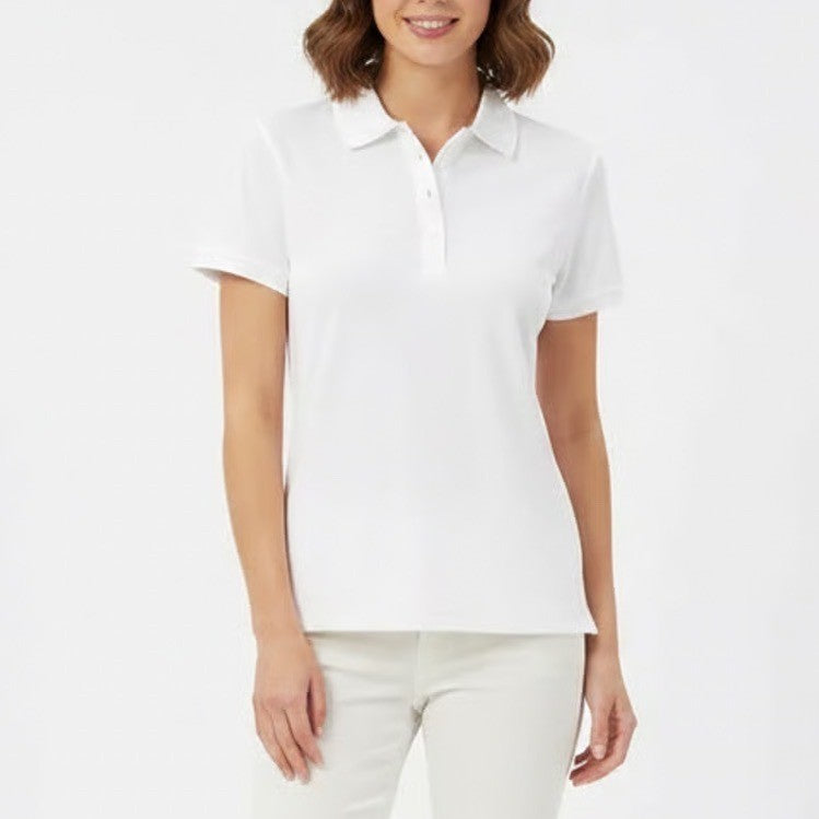 Walter Hagen Womens Clubhouse Pique Polo Shirt White Size M NWT