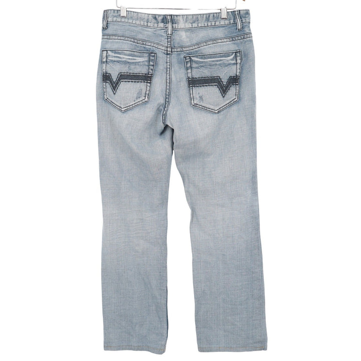 INC International Concepts Mens Light Wash Straight Leg Jeans 32x34 Blue Cotton