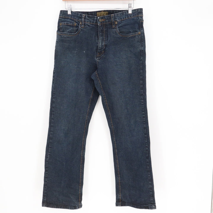 Urban Star Mens Dark Wash Straight Leg Denim Jeans 34x30 Blue