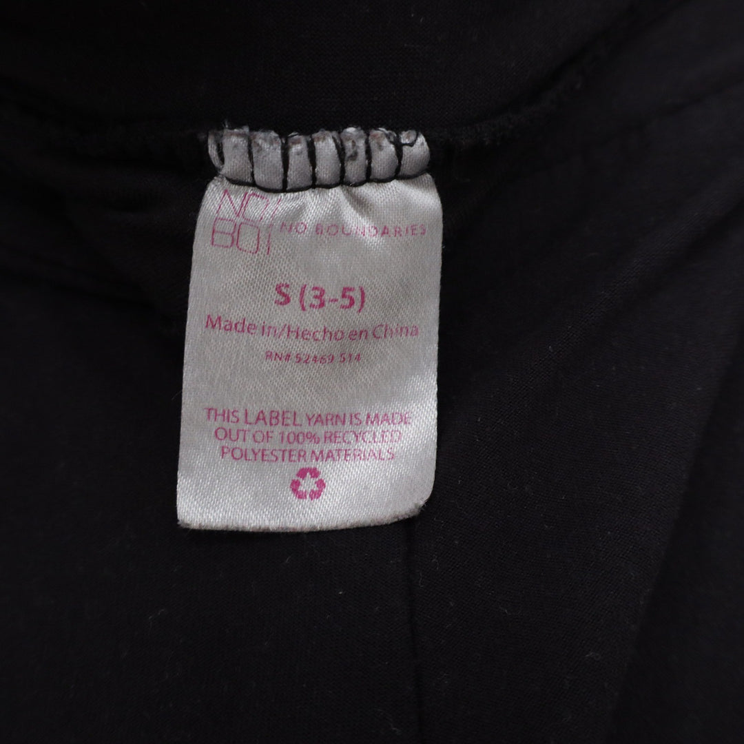 No Boundaries Black Flare Yoga Pants Small S 3-5 Recycled Polyester Athleisure