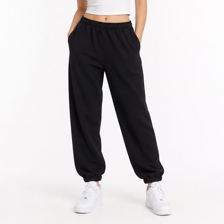 Zara Girls Black Fleece Lined Jogger Sweatpants Size 13-14 Pockets