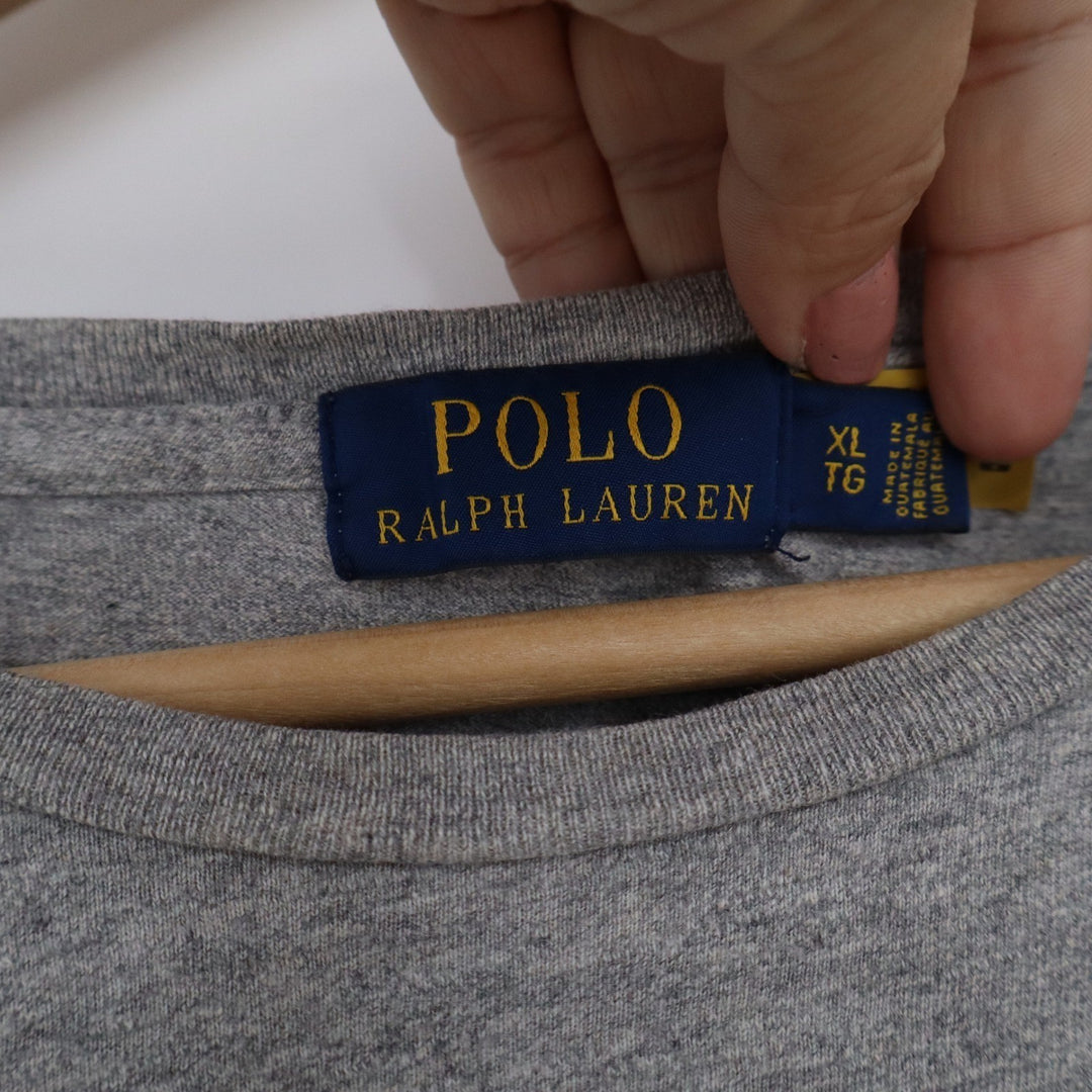 Polo Ralph Lauren Polo Bear Graphic T-Shirt Mens XL Heather Gray Short Sleeve