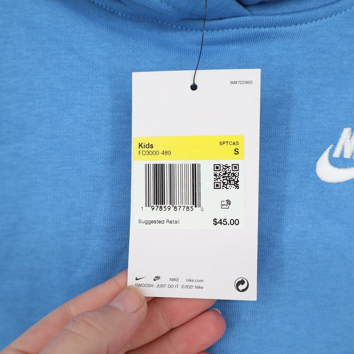 Nike Kids Sportswear Club Fleece Hoodie University Blue Size S