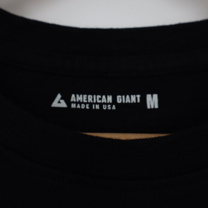 American Giant Classic Crewneck T Shirt Black Made in USA Size Medium M
