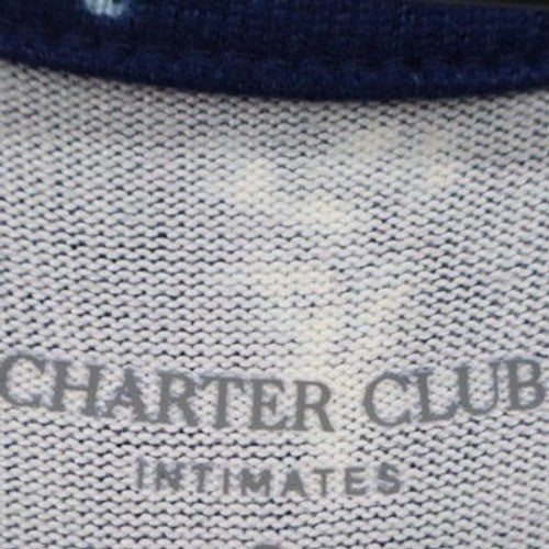 Charter Club Intimates Womens XXL Soft Knit Sleepshirt Navy Forest Stroll