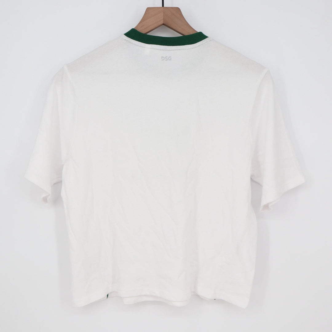 DSG Girls East Hampton Tennis Club Graphic T-Shirt White Green Size M 10-12