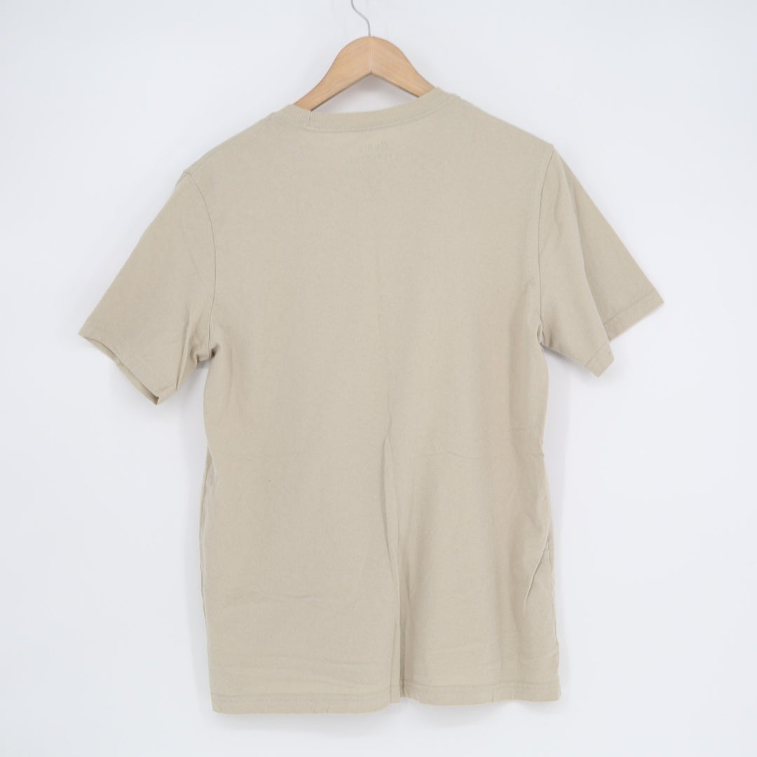 Chris Stapleton T-Shirt Mens Medium Beige Graphic Print Short Sleeve Crew Neck