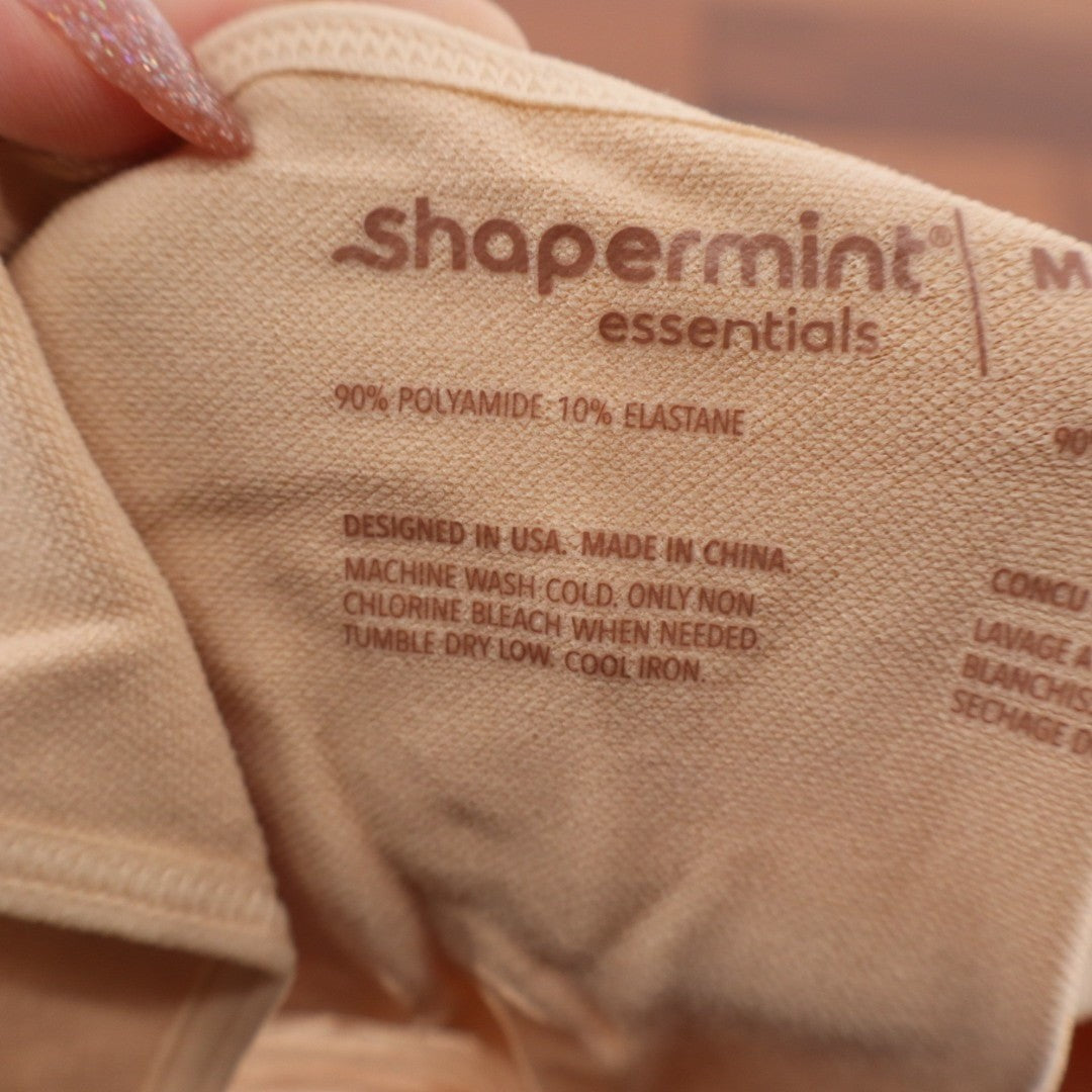 Shapermint Essentials All Day Every Day Scoop Neck Cami Womens M Beige Shapewear