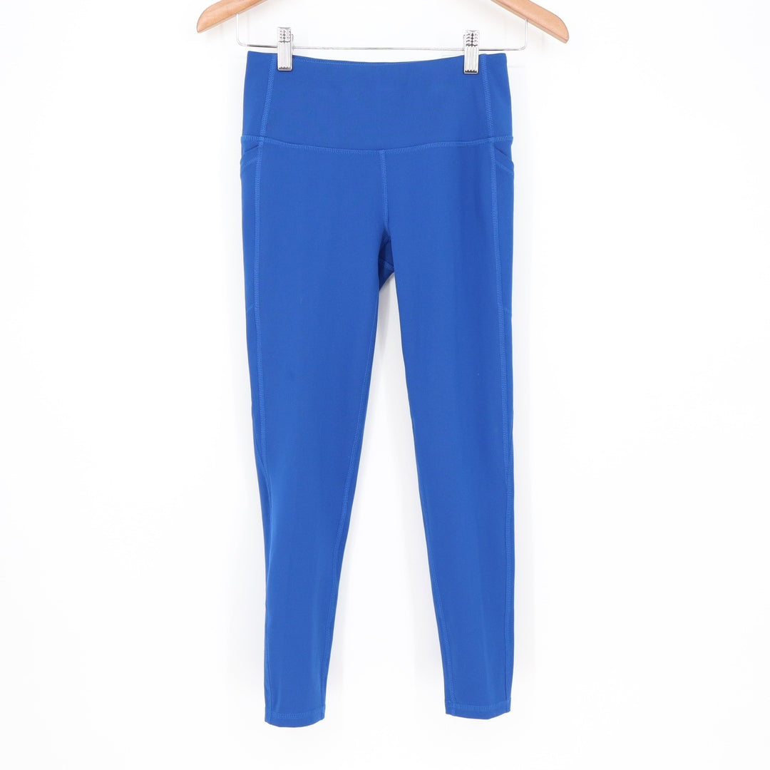DSG Womens Momentum 7/8 Legging Team Royal Blue High Rise Pockets XS