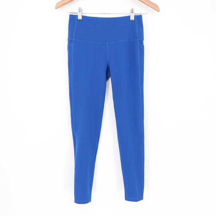 DSG Womens Momentum 7/8 Legging Team Royal Blue High Rise Pockets XS