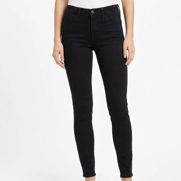 American Eagle Outfitters Jeans Womens 6 Long Black Denim Cotton Stretch Skinny
