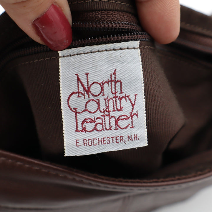 North Country Leather Shoulder Bag Womens OS Brown Knotted Strap Boho Excellent