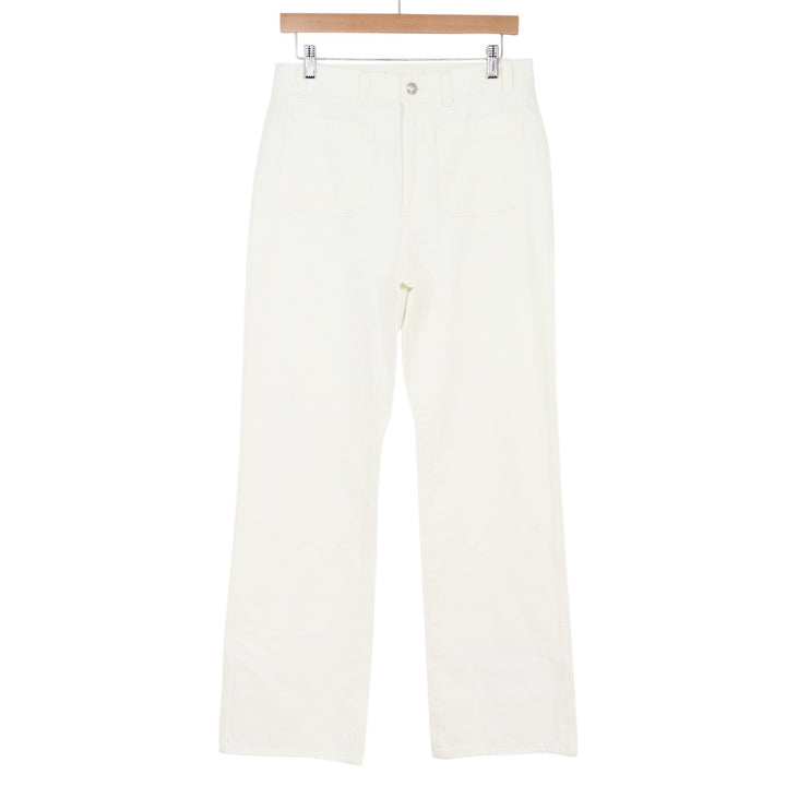 Madewell Jean Womens 28 The Cleo Straight White High Rise NW256 New