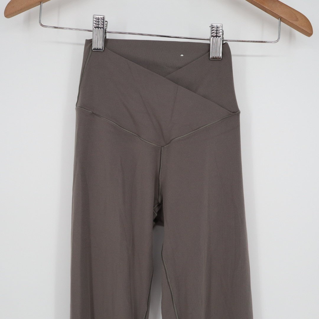 Offline by Aerie Real Me Leggings Womens XS Brown Stretch High Waist Flare Leg