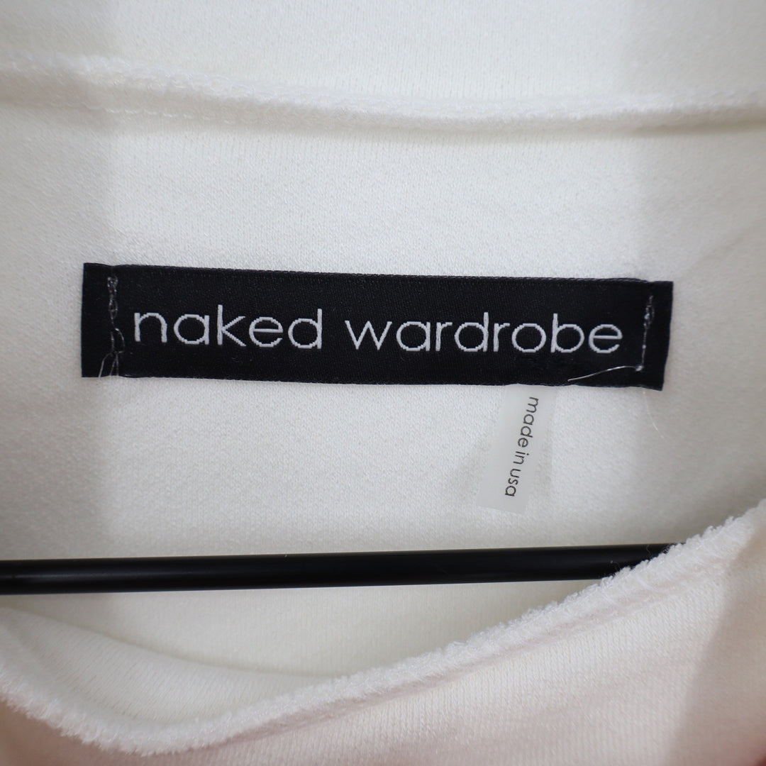 Naked Wardrobe Cream Turtleneck Long Sleeve Bodysuit XL Made in USA