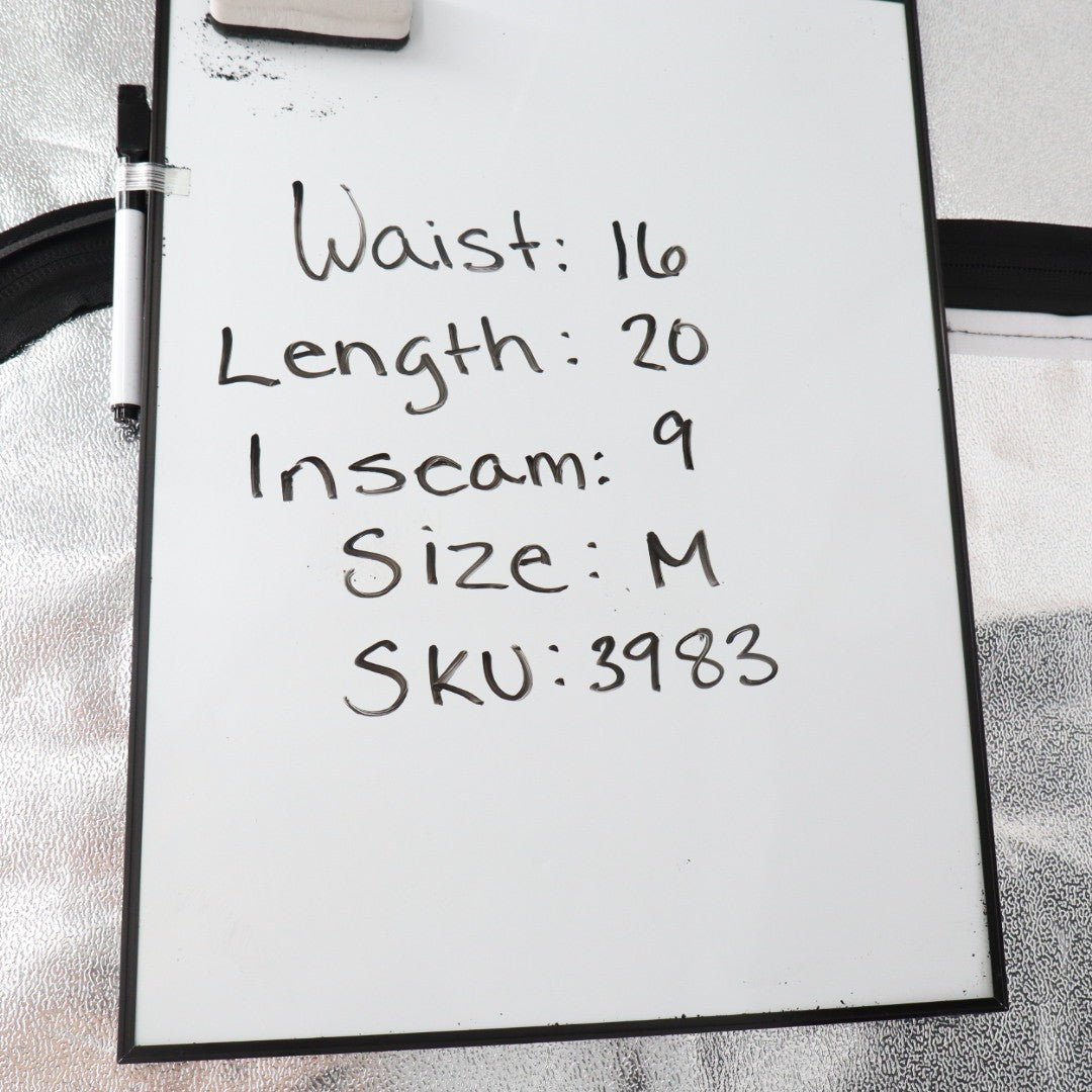 American Giant Sweatshorts Men M Black Cotton Mid Rise Slash Pockets Street Wear