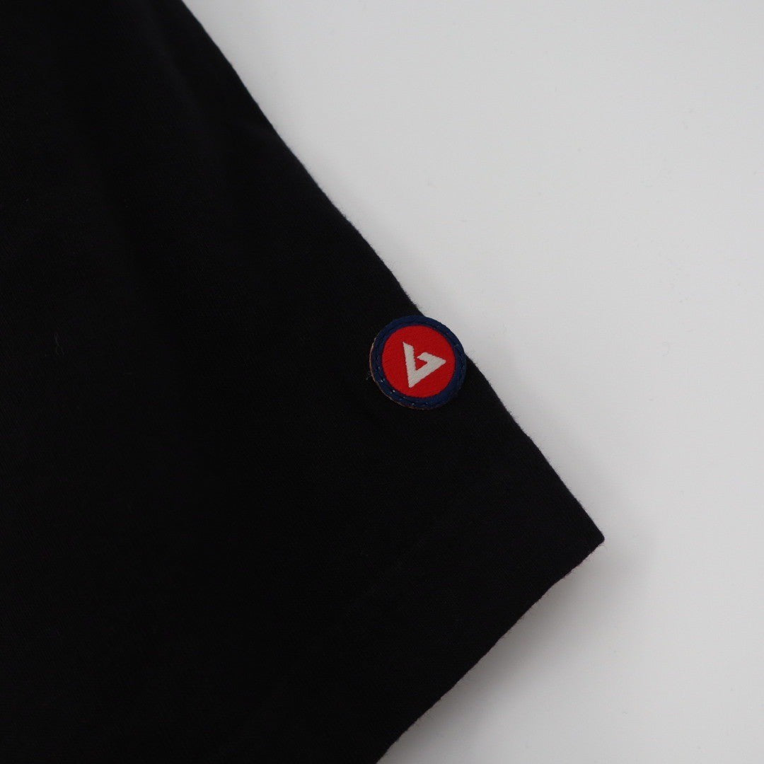 American Giant Men's Black Cotton Tee Crew Neck Short Sleeve Made in USA Size M