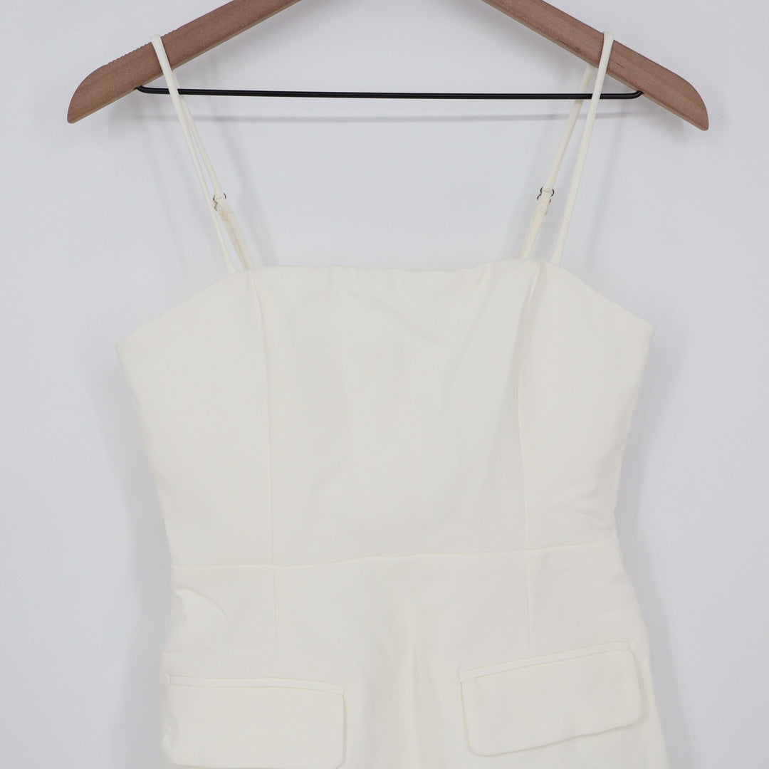 Showpo Katia Mini Dress White Strappy Corset A Line Size 4