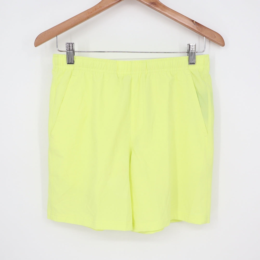 DSG Boys Agility Short Light Lime Neon Yellow Athletic Gym Shorts Size Large L