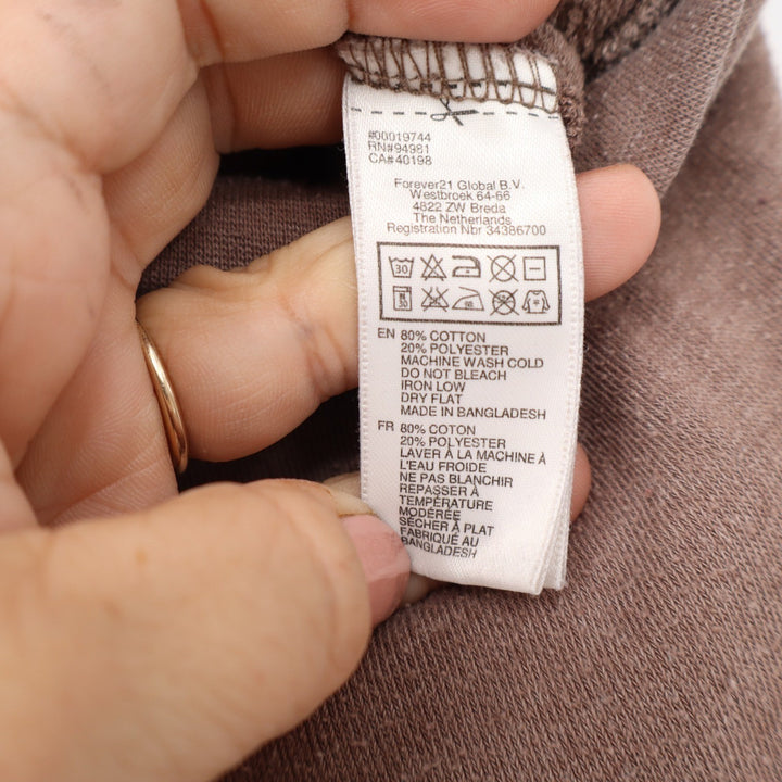 Forever 21 Mens Small Mauve Brown Cotton Blend Drawstring Jogger Pants