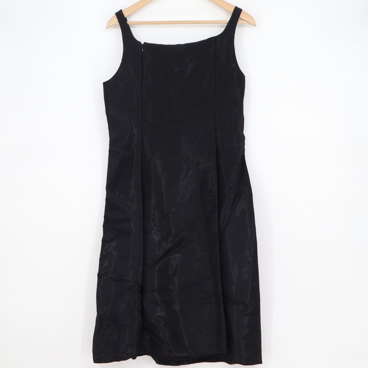 Nicole Miller Collection Vintage 90s Black Shimmer Shift Dress Size 12 USA Made