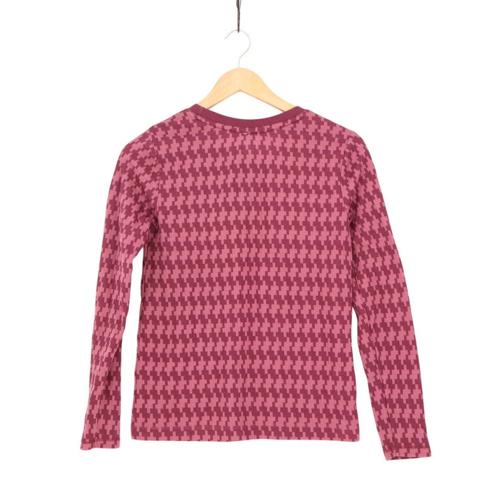 Tommy Hilfiger 2-PC Pajamas Set Womens XS Red Houndstooth Cotton Knit Sleepwear