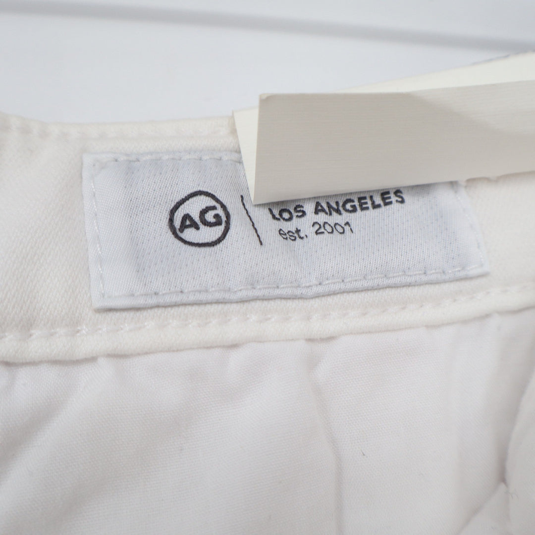 AG Shorts Womens 26 Caden Short Tailored Fit White Italian Fabric NEW