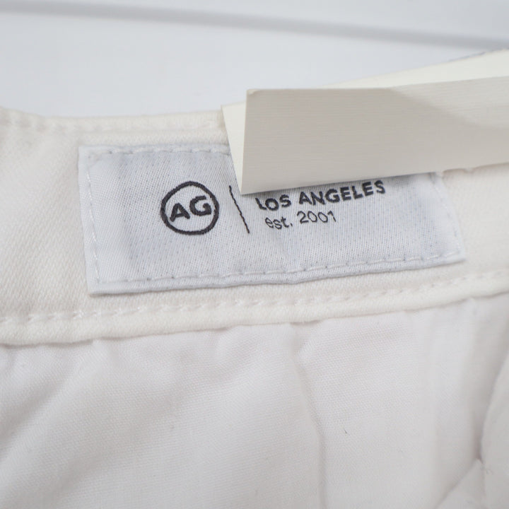AG Shorts Womens 26 Caden Short Tailored Fit White Italian Fabric NEW