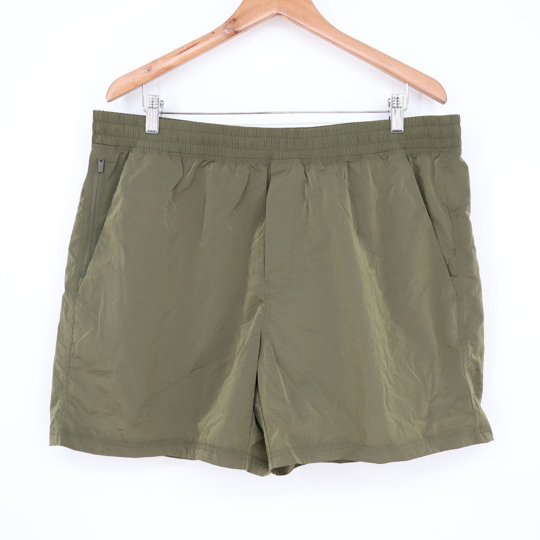 VRST Mens All-In 5 Inch Unlined Shorts Olive Green Shine XL