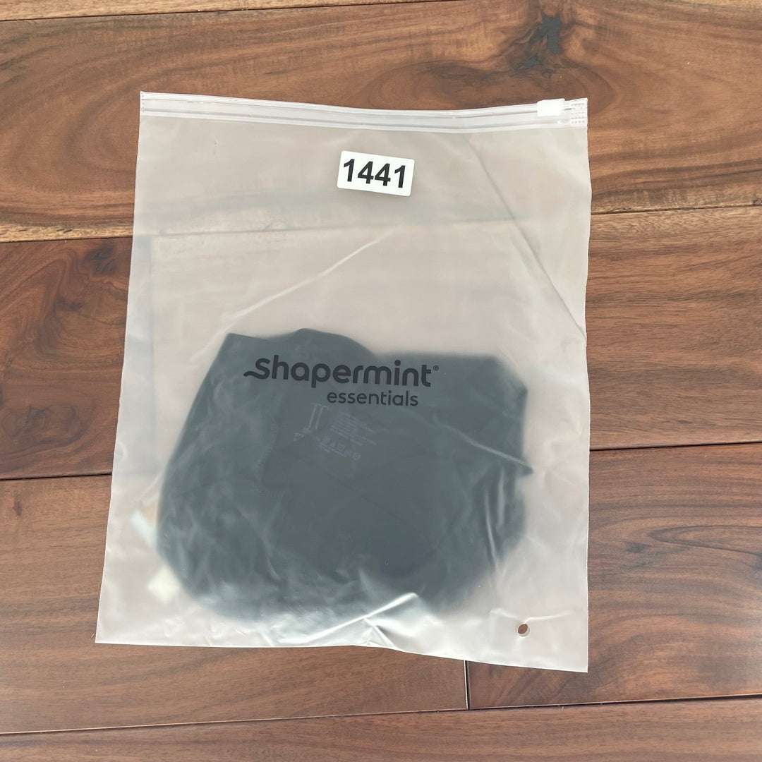 Shapermint Essentials Black Seamless Body Short Shorts Shapewear Size L