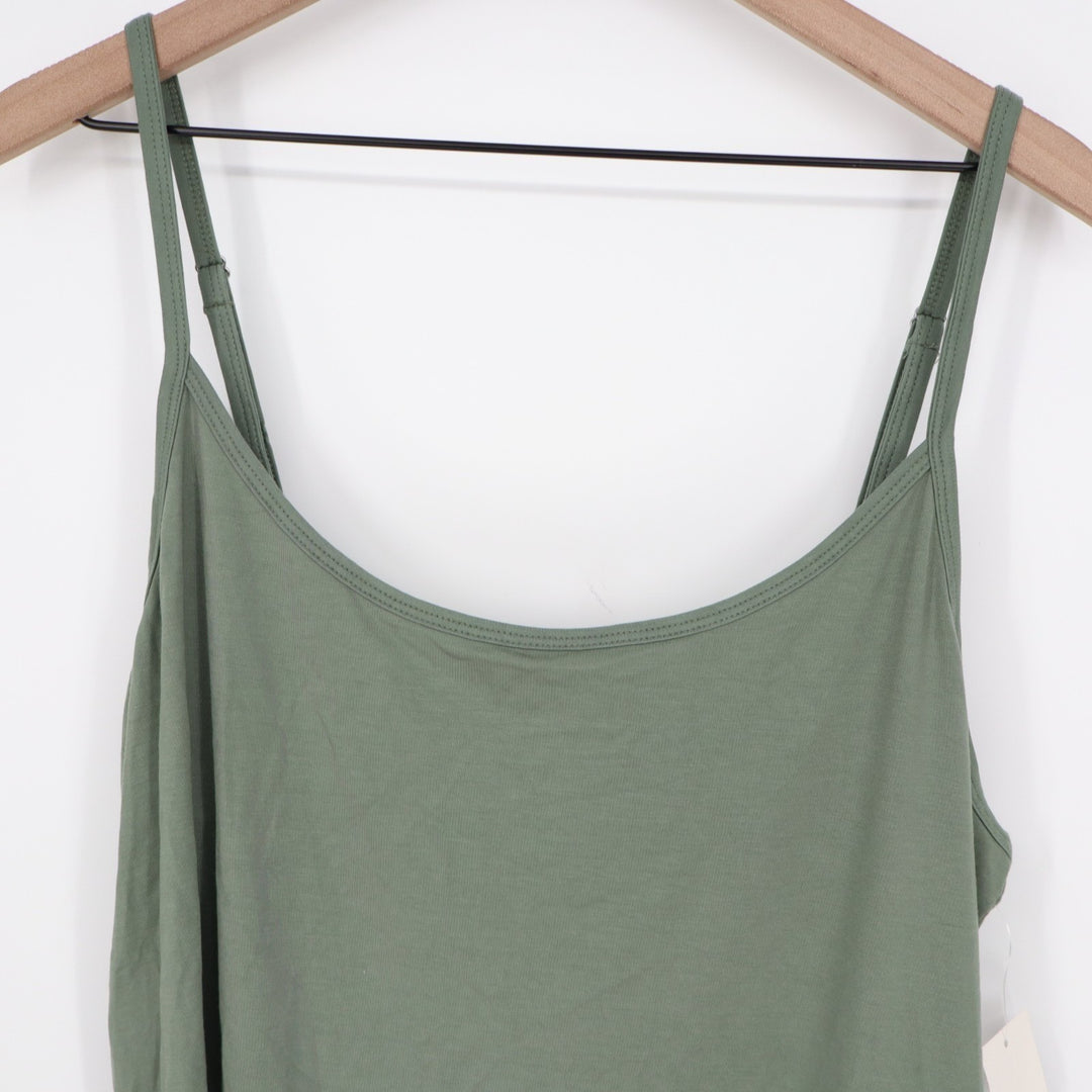 State of Day 2-Piece Pajama Set Womens 2XL Organic Green Fluid Knit Stretch