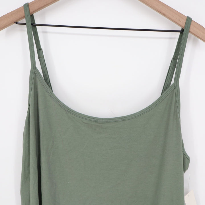 State of Day 2-Piece Pajama Set Womens 2XL Organic Green Fluid Knit Stretch