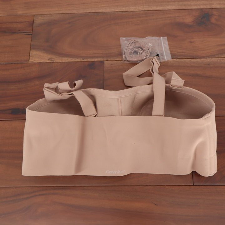 Calvin Klein Adapt Bandeau Bra Womens M Cedar Strapless Wireless Full Coverage