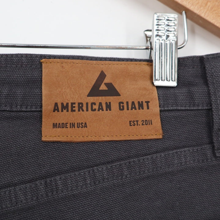 American Giant Roughneck Jeans Womens 30X32 Charcoal Gray Stretch Straight Leg