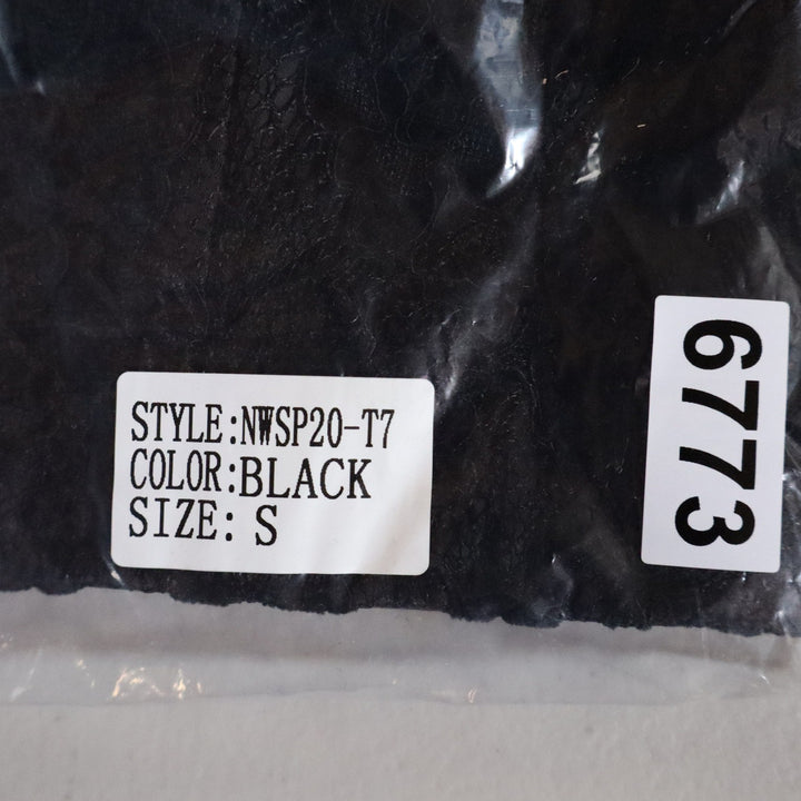 Naked Wardrobe Womens Black Lace Bustier Crop Top Sweetheart NWSP20-T7 Small