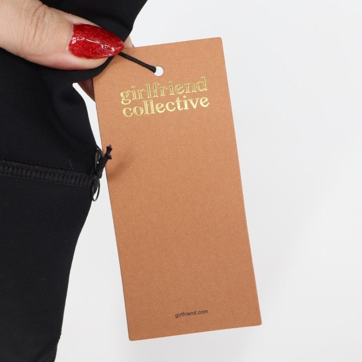 Girlfriend Collective Leggings Womens Medium Black Stretch High Waist Skinny Leg
