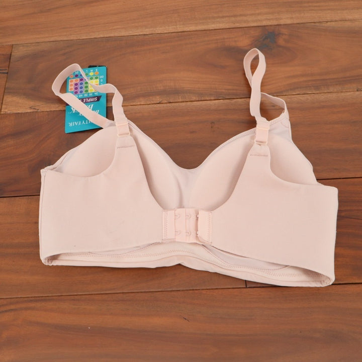 Vanity Fair Lingerie T-Shirt Bra Womens Small Pink Stretch Beauty Back Smoothing