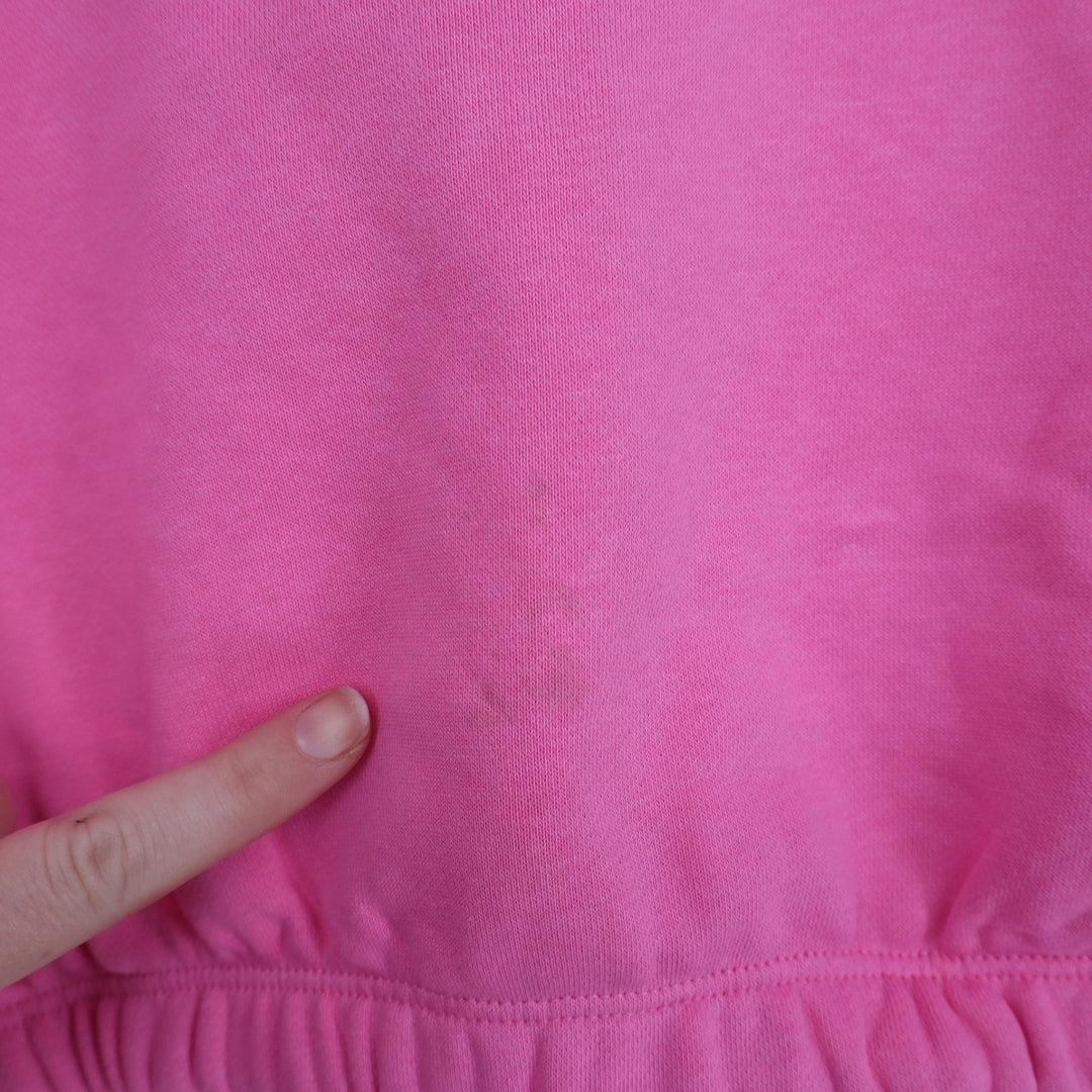 Naked Wardrobe Pink Cropped Hoodie Sweatshirt XL Women's