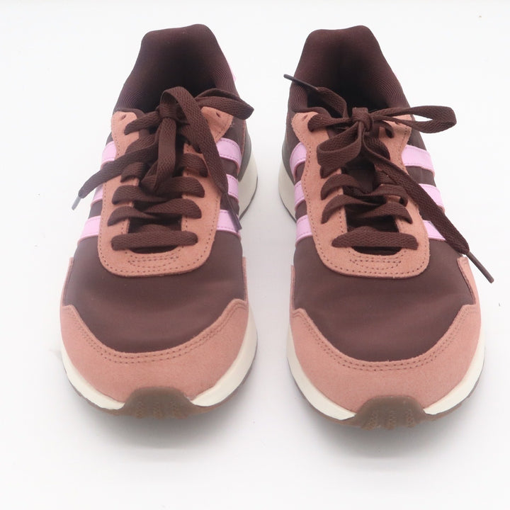 Adidas Womens Brown Pink Low Top Sneakers Lace Up Athletic Shoes Size 8