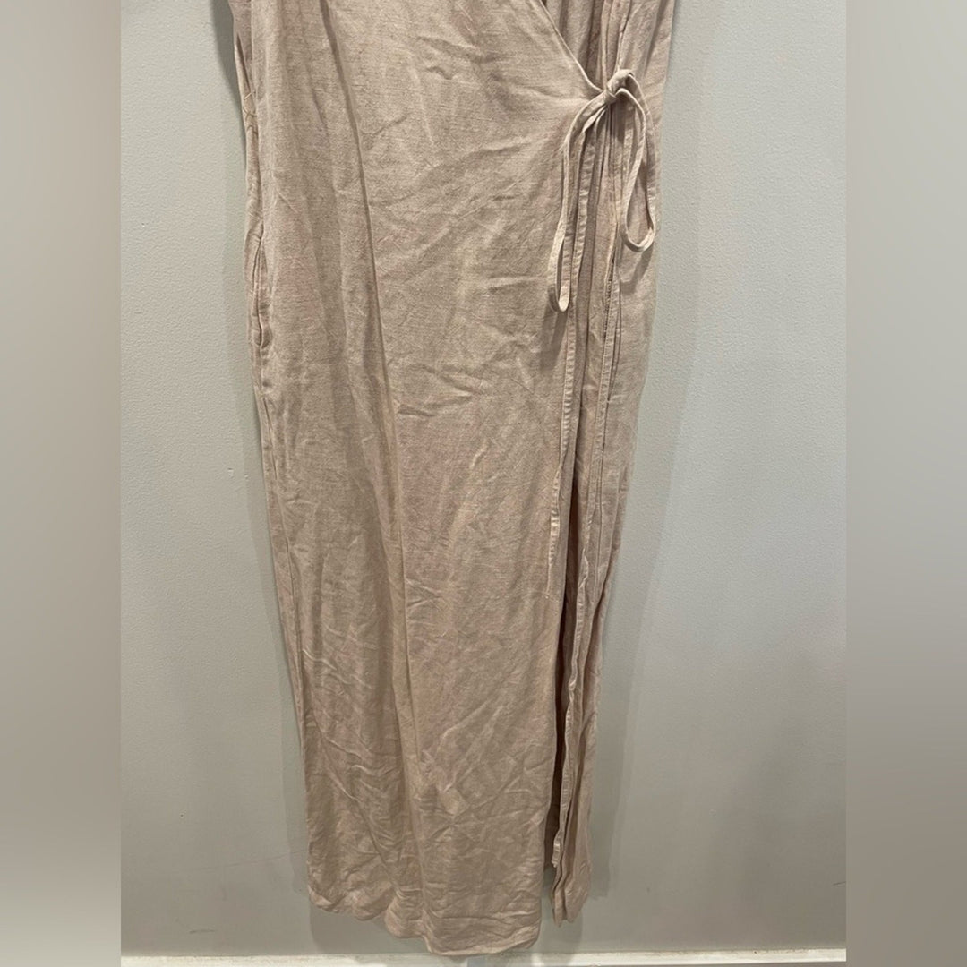 Rosetta Getty X RTR Oatmeal Apron Jumpsuit Size 6