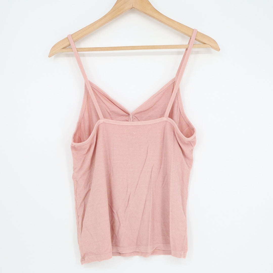 American Eagle Outfitters Soft & Sexy Crop Tank Top Womens Large Blush Ribbed